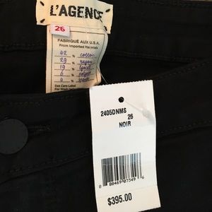 L’Agence black studded front jeans